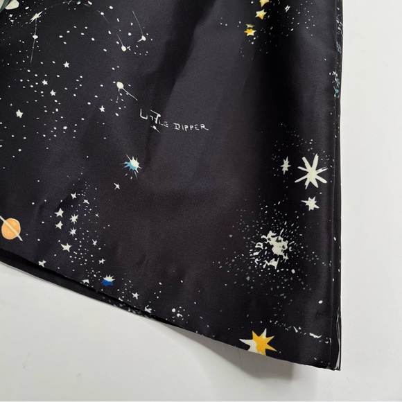LIMITED EDITION Valentino Spa Cosmo Astrology Planet Star Space Navy ALine Dress - Picture 15 of 17